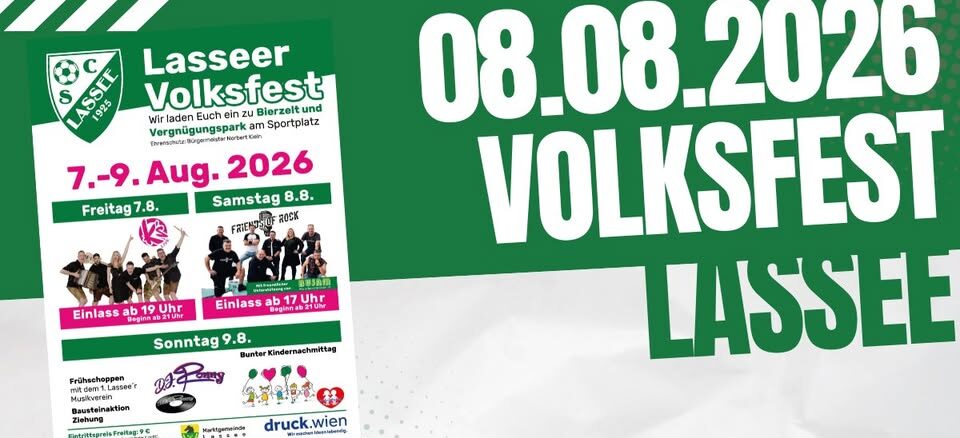 Volksfest Lassee 2026: Das legendäre Sommer-Event beim SC Lassee!