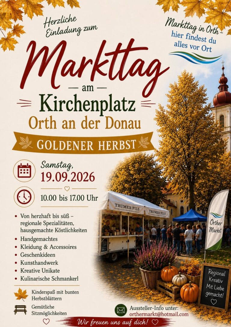 Orther Herbstmarkt 2026 - Goldener Herbst
